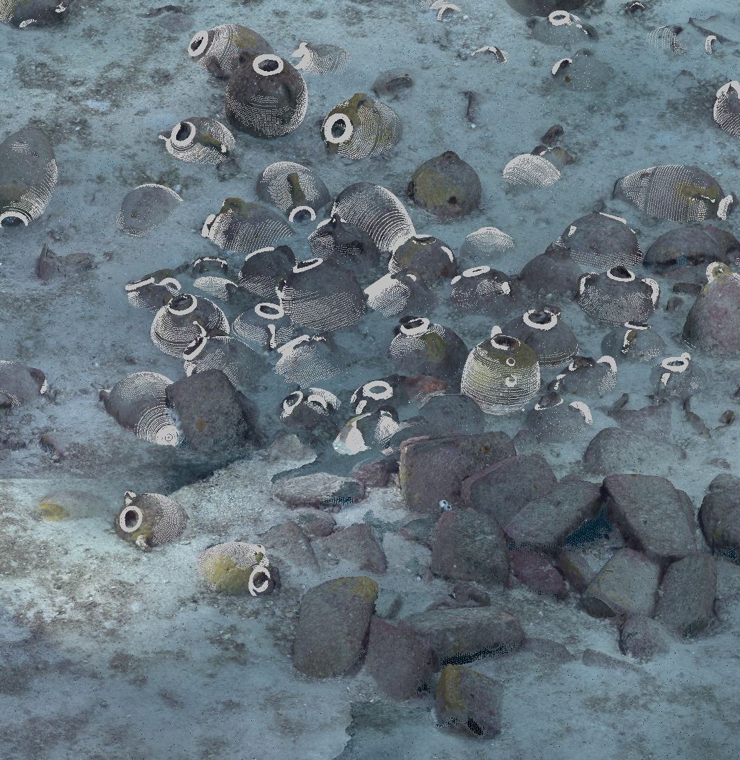 VR view of the Xlendi shipwreck point cloud